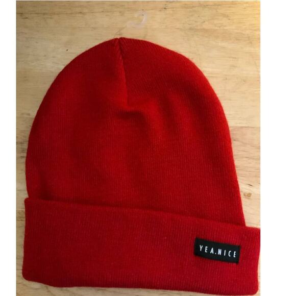 Yea.Nice Premium Beanie Logo Cuffed Flat Knit Warm Winter Hat - Picture 7 of 9